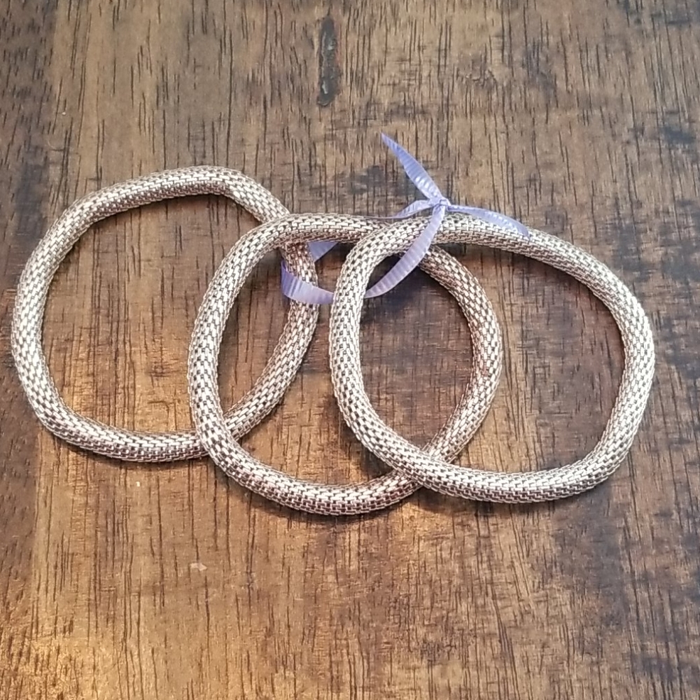 Lot of 3 mesh bracelets